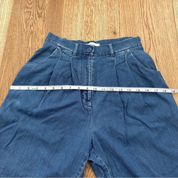 OAK + FORT BLUE HIGH WAISTED PANTS - 2 - Picture 10 of 17